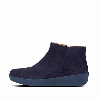Fitflop Women's SUMI Suede Ankle Boots - Blue, FX2678530